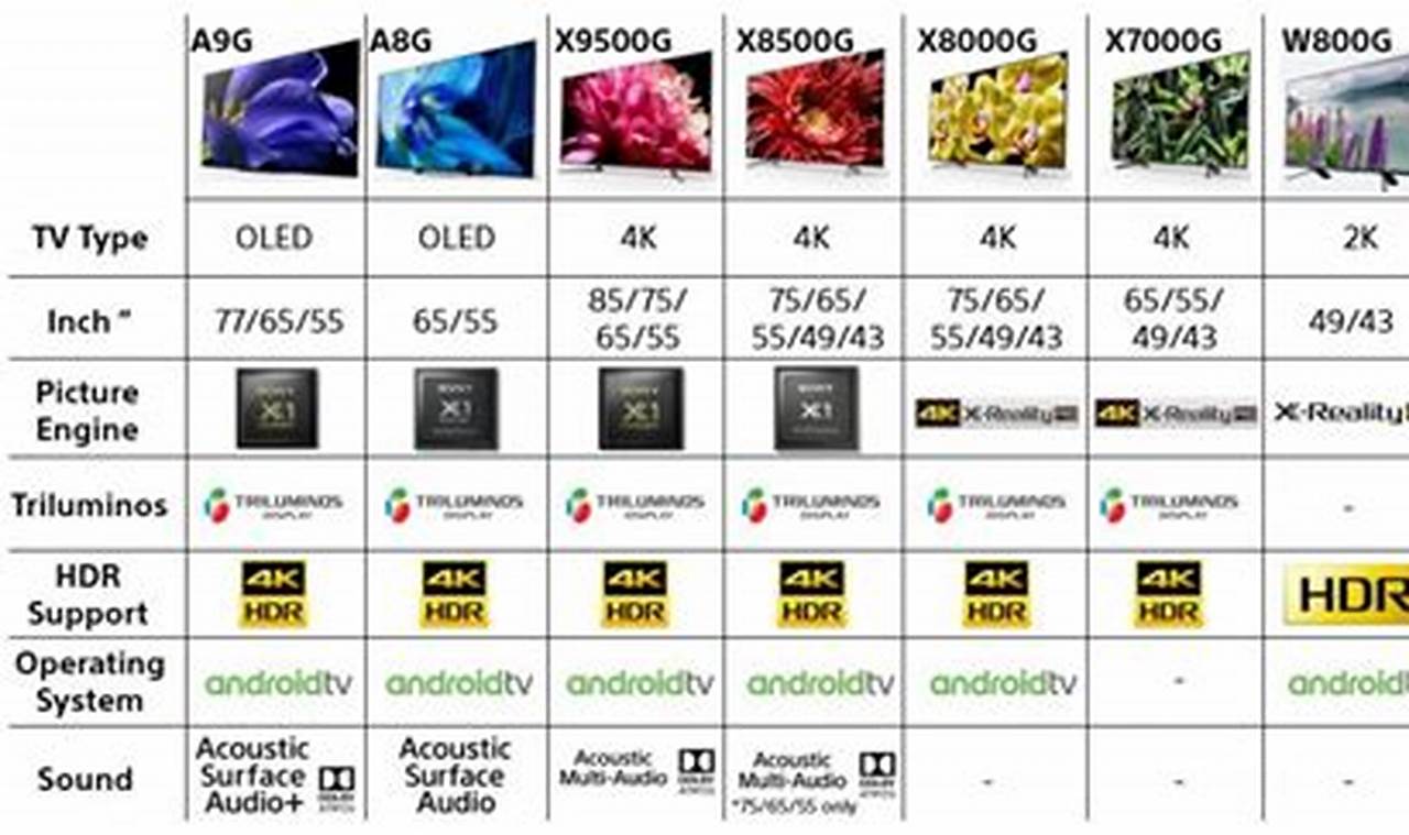 Sony 2024 Tv Lineup Price