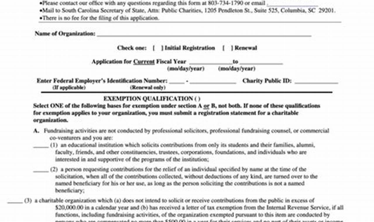 South Carolina Dependent Exemption 2024