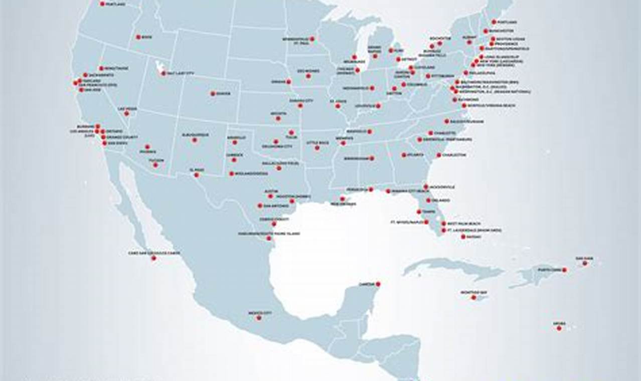 Southwest Airlines Route Map 2024
