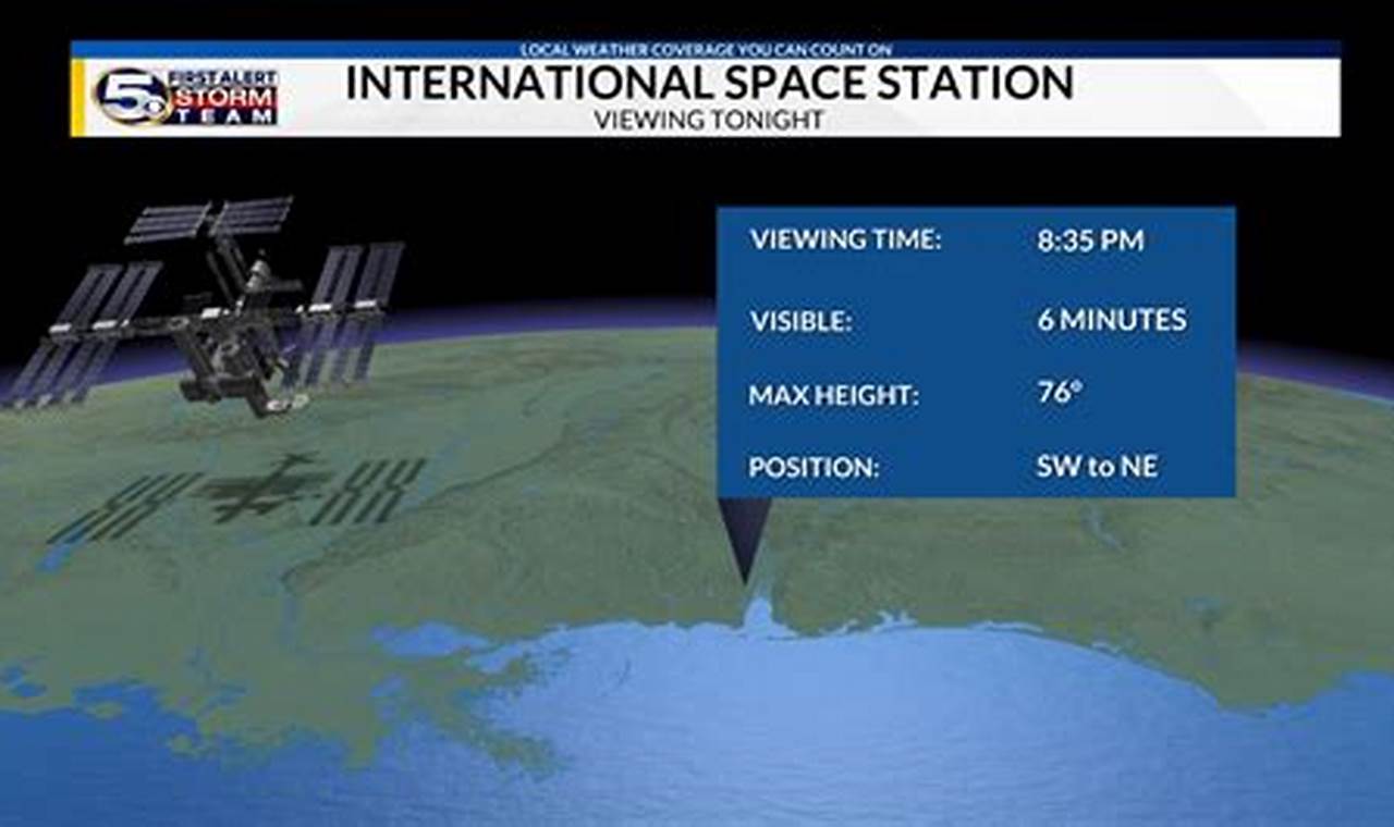 Space Station Viewing Tonight 2024 Map