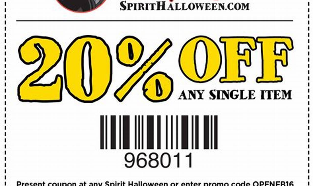 Spirit Halloween Coupon Code 2024