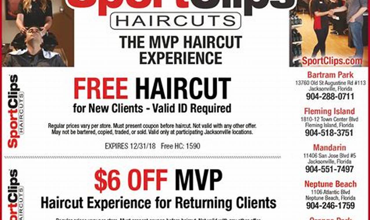 Sport Clips $5 Coupon 2024