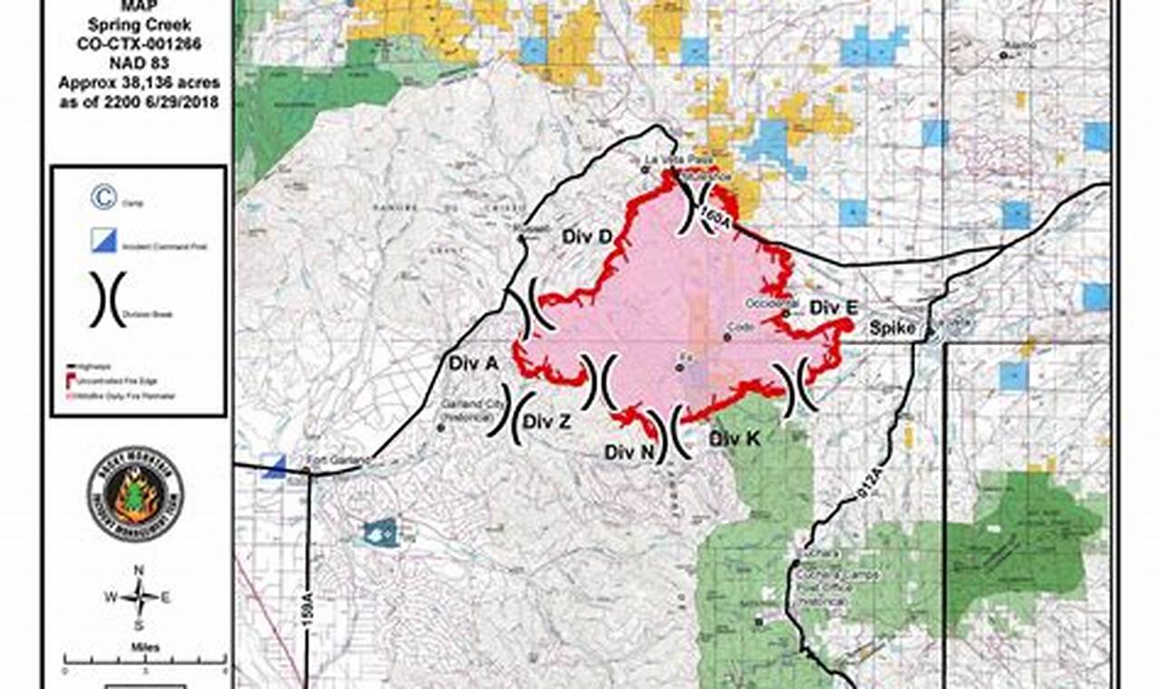 Spring Creek Fire Colorado 2024 Map