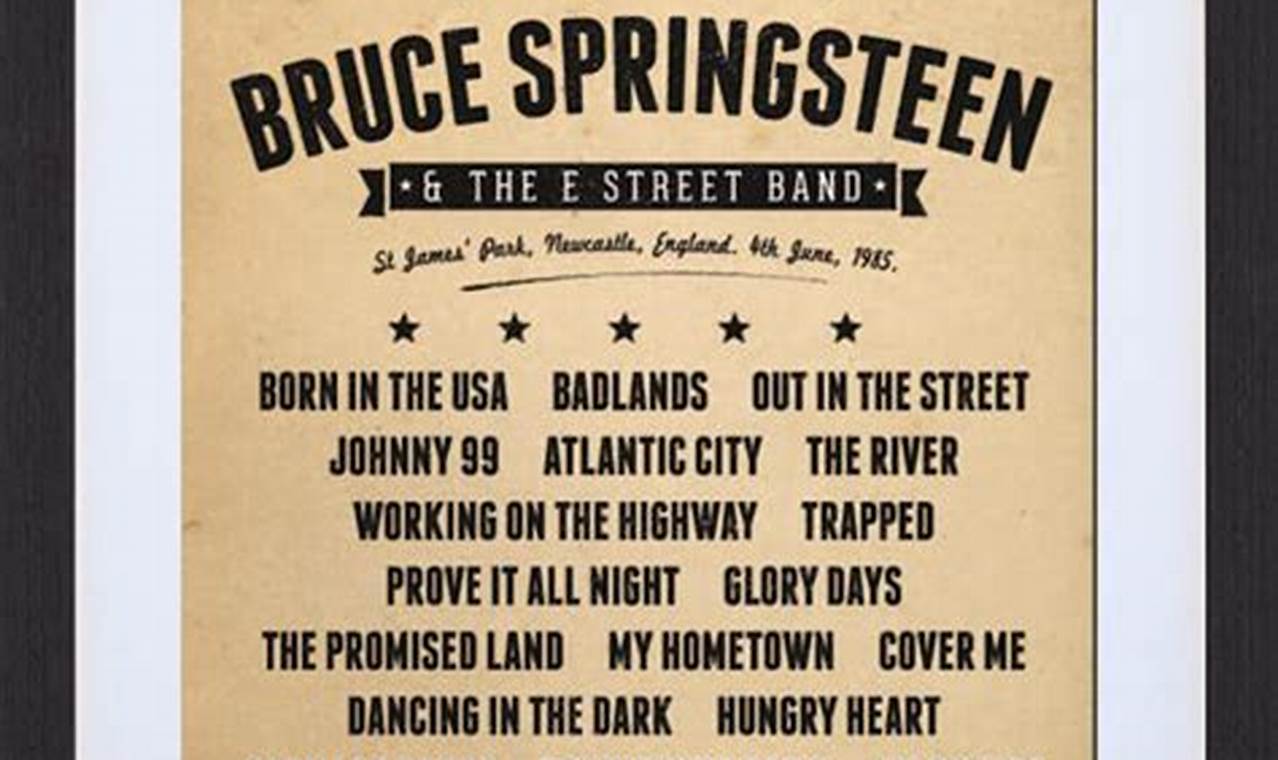Springsteen Setlist Kansas City 2024