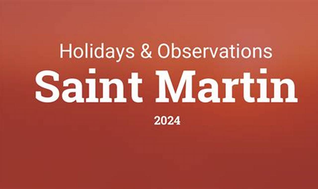 St Martin Holidays 2024