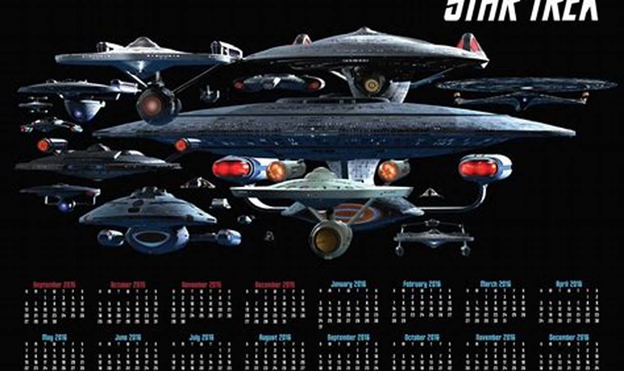 Star Trek Ships Calendar