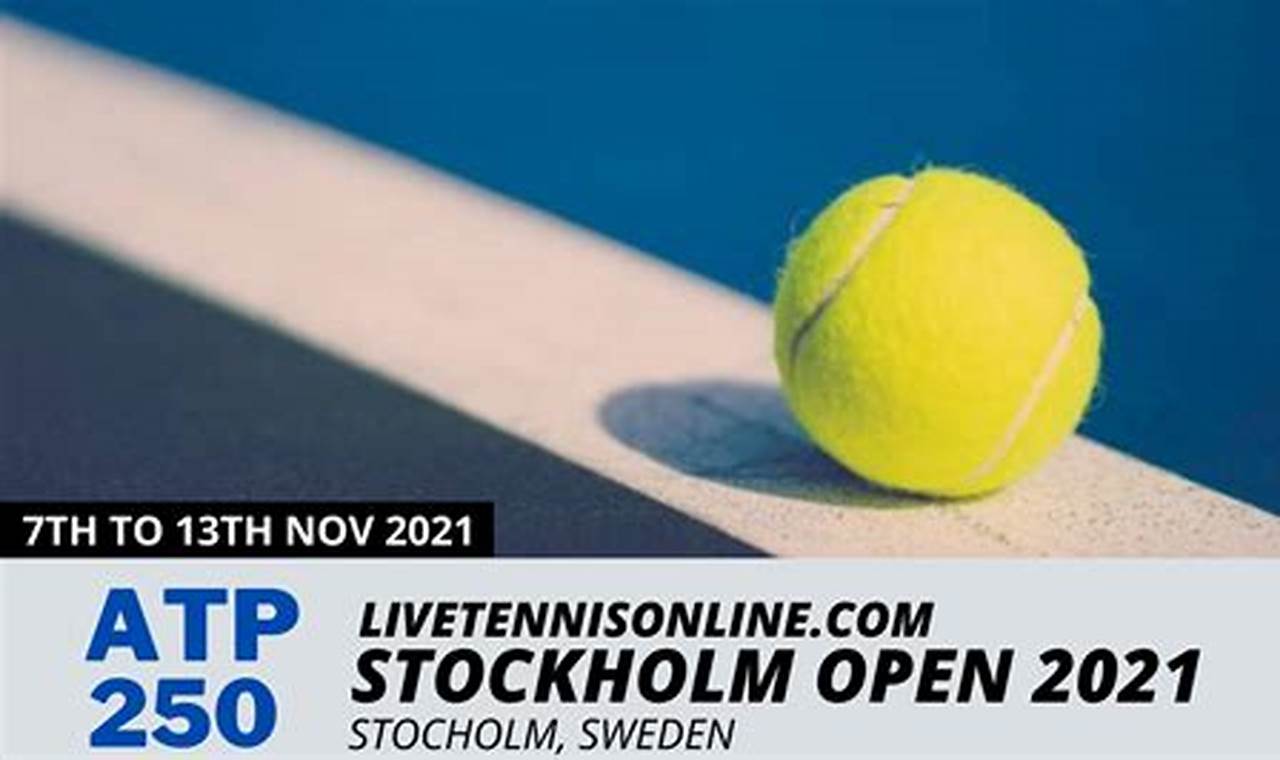 Stockholm Open Tennis 2024