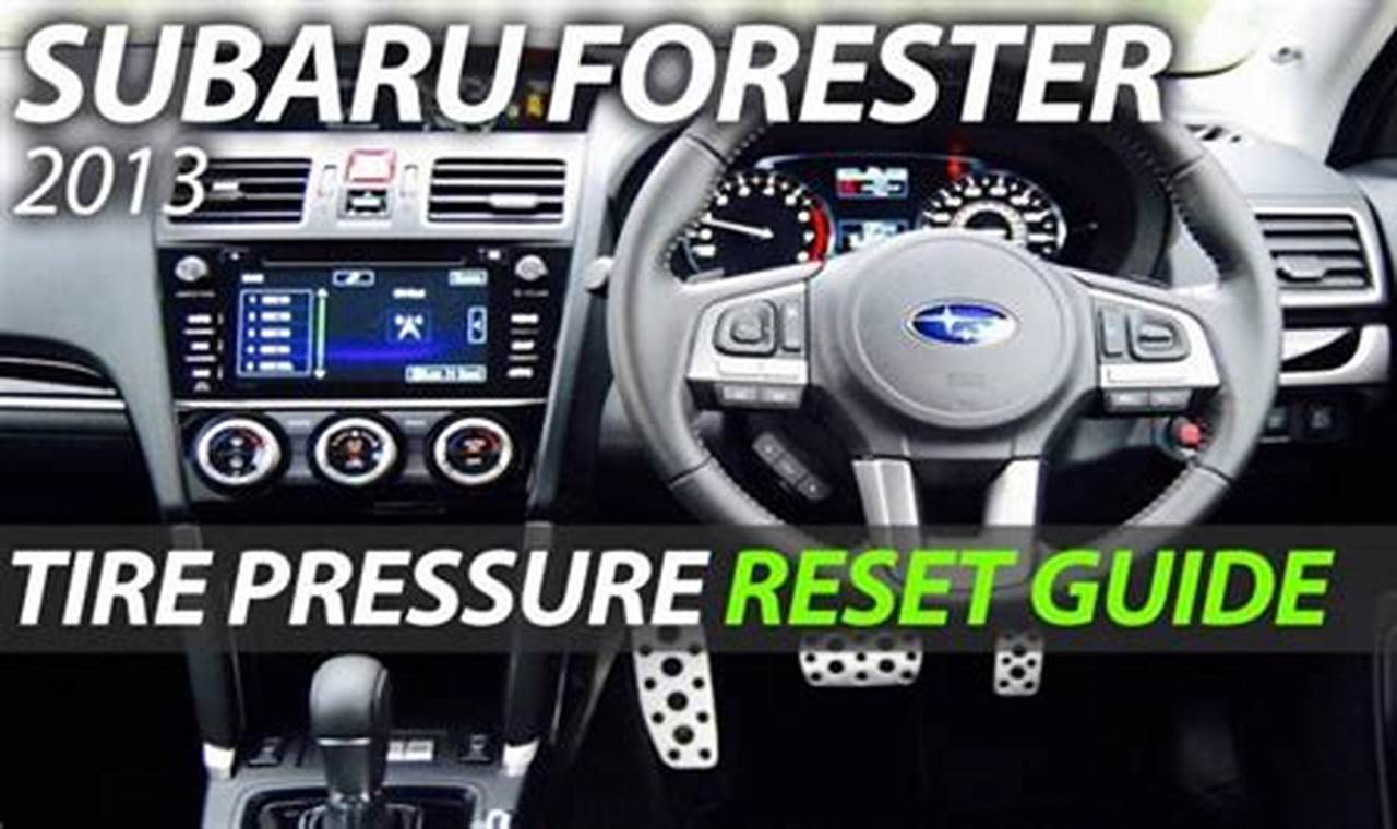 Subaru Forester 2024 Tire Pressure