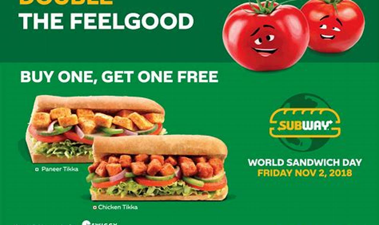 Subway Buy One Get One Free March 2024
