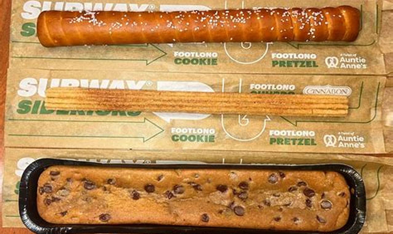 Subway Footlong Cookies Price 2024