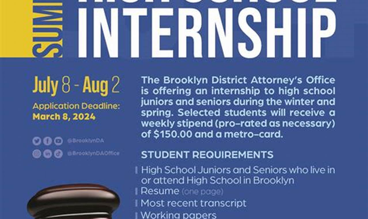 Summer 2024 Internships For High Schoolerscope