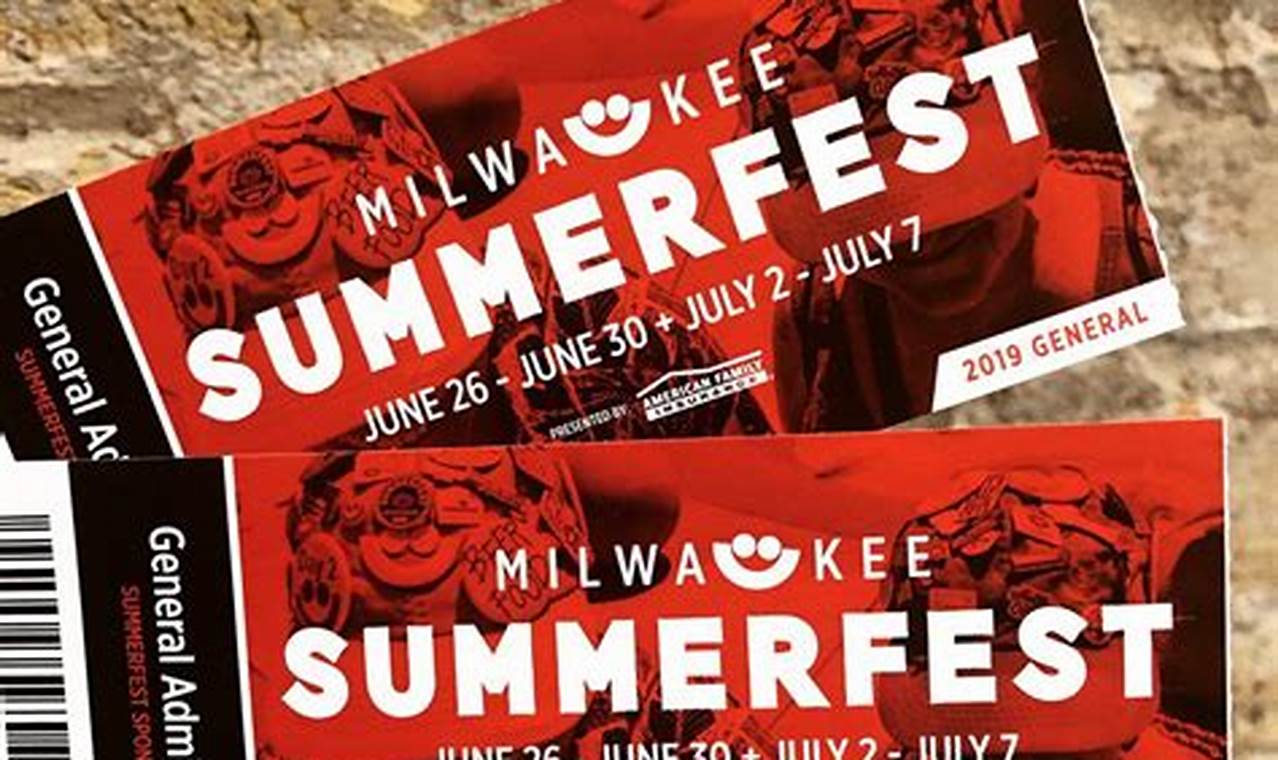 Summerfest 2024 Promotion Tickets