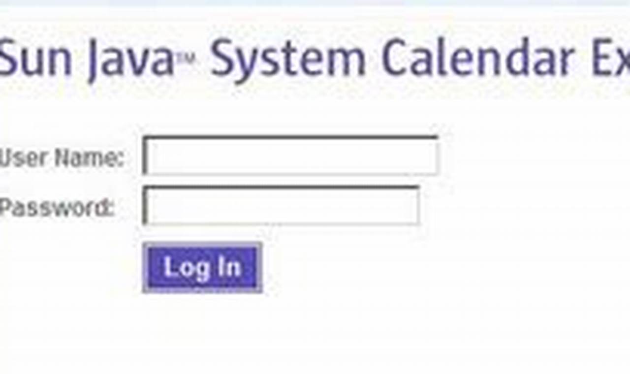 Sun Java Calendar Server
