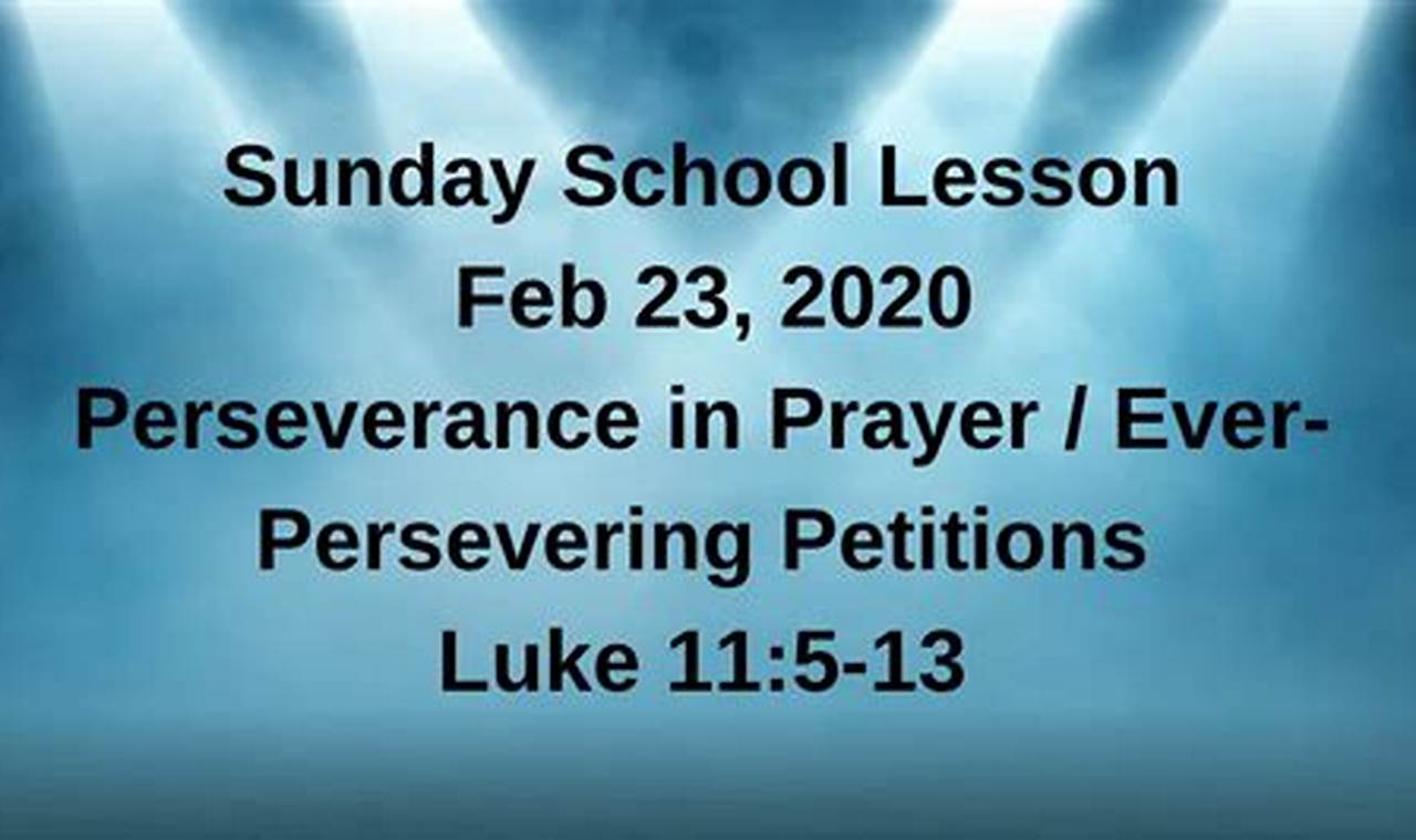 Sunday School Lesson Feb 4 2024 Lok