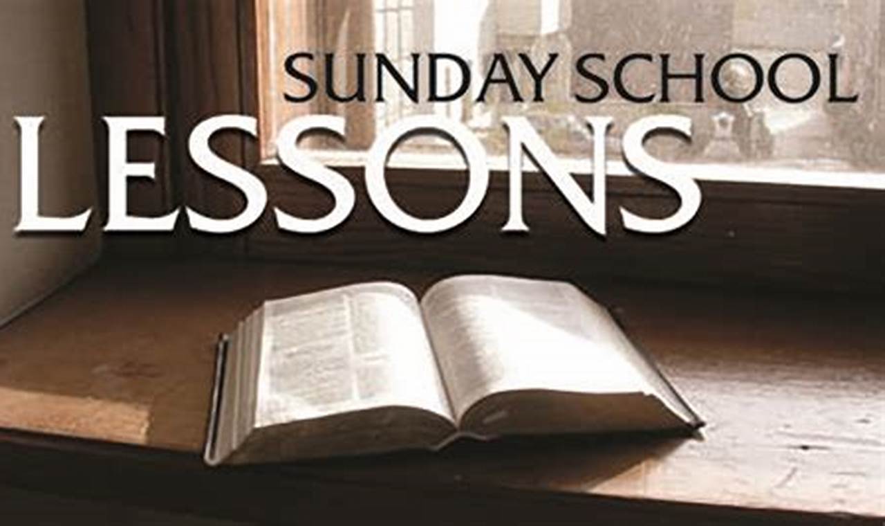 Sunday School Lesson Sept 24 2024