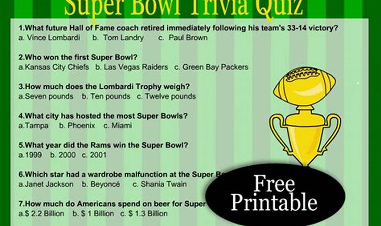 Super Bowl 2024 Trivia