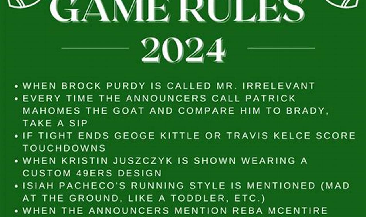 Super Bowl Drinking Game 2024