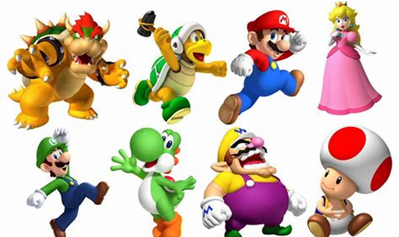 Super Mario Bros Characters 2024