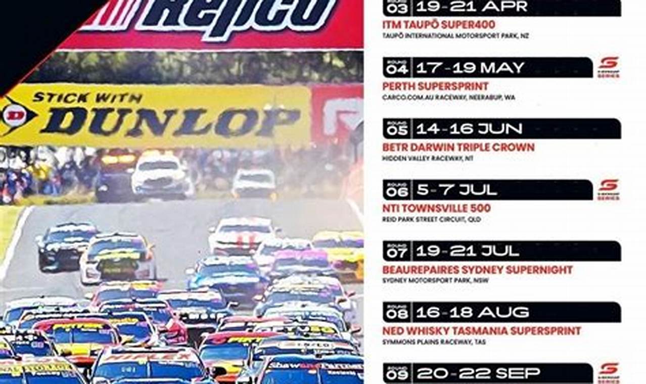 Supercars 2024 Calendar Pdf