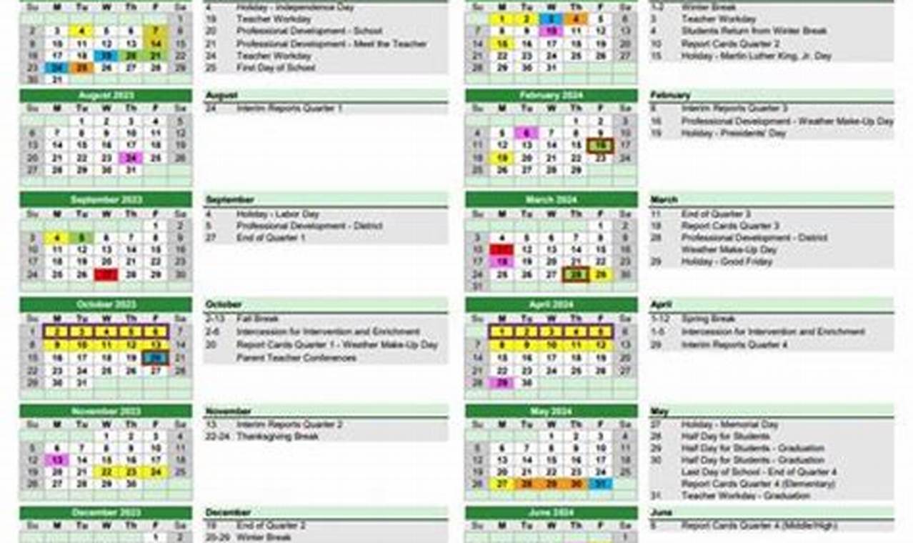 Swartz Creek School Calendar 2024