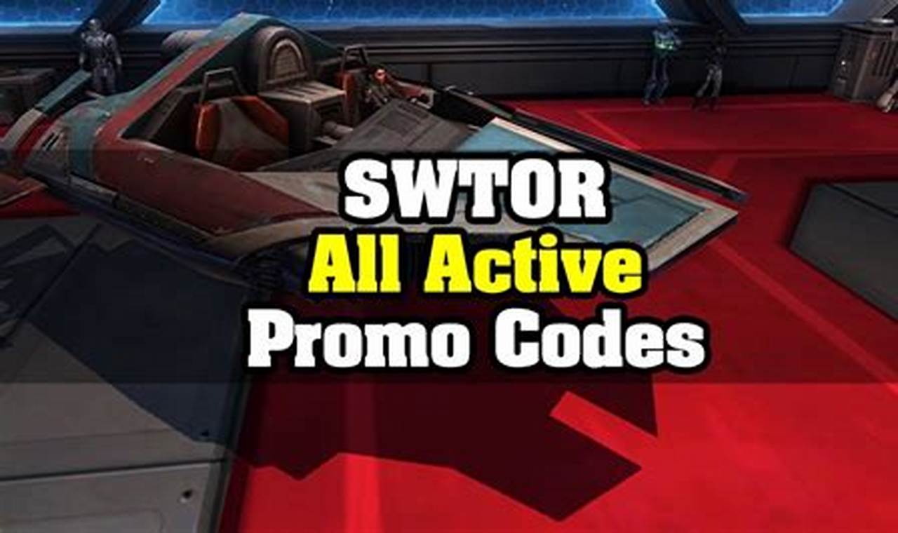 Swtor Promo Codes 2024
