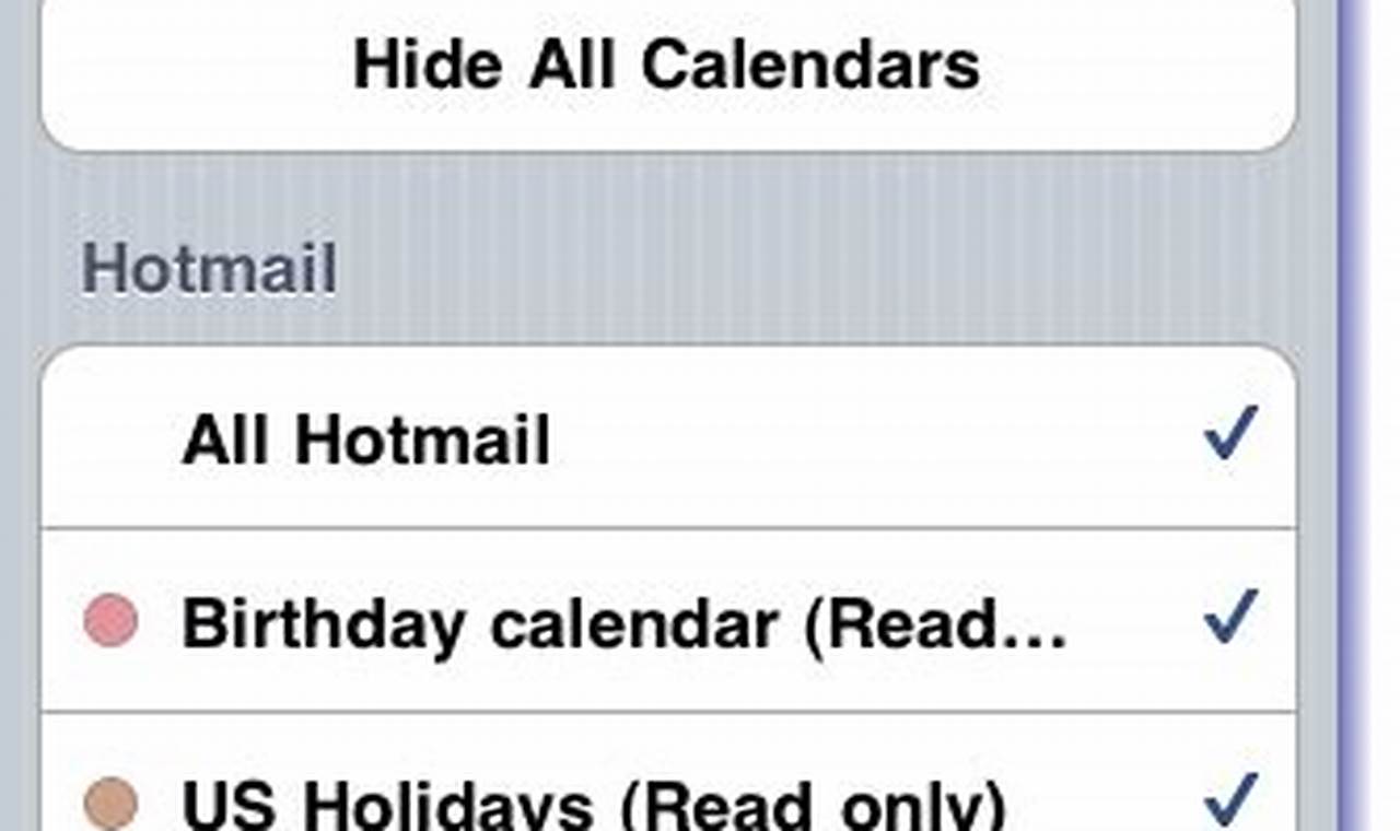 Sync Hotmail Calendar With Iphone