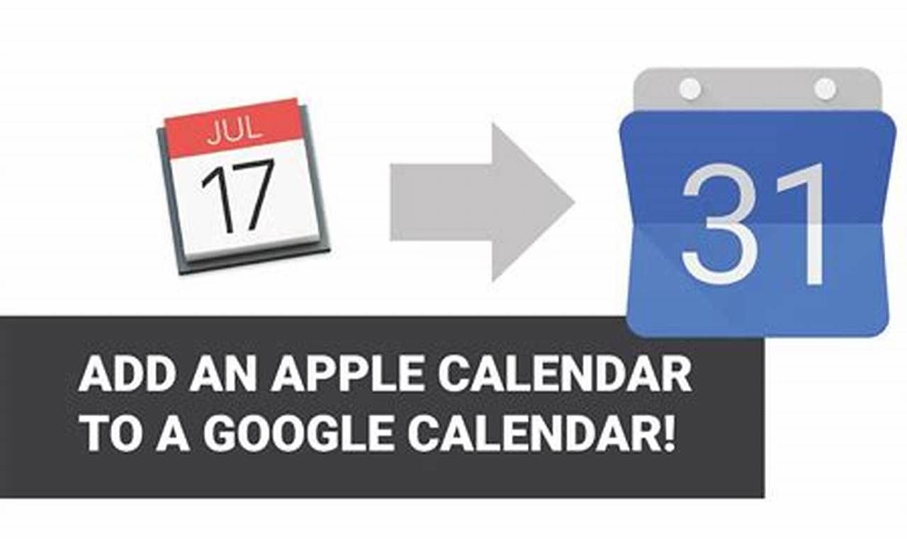 Syncing Apple Calendar To Google Calendar