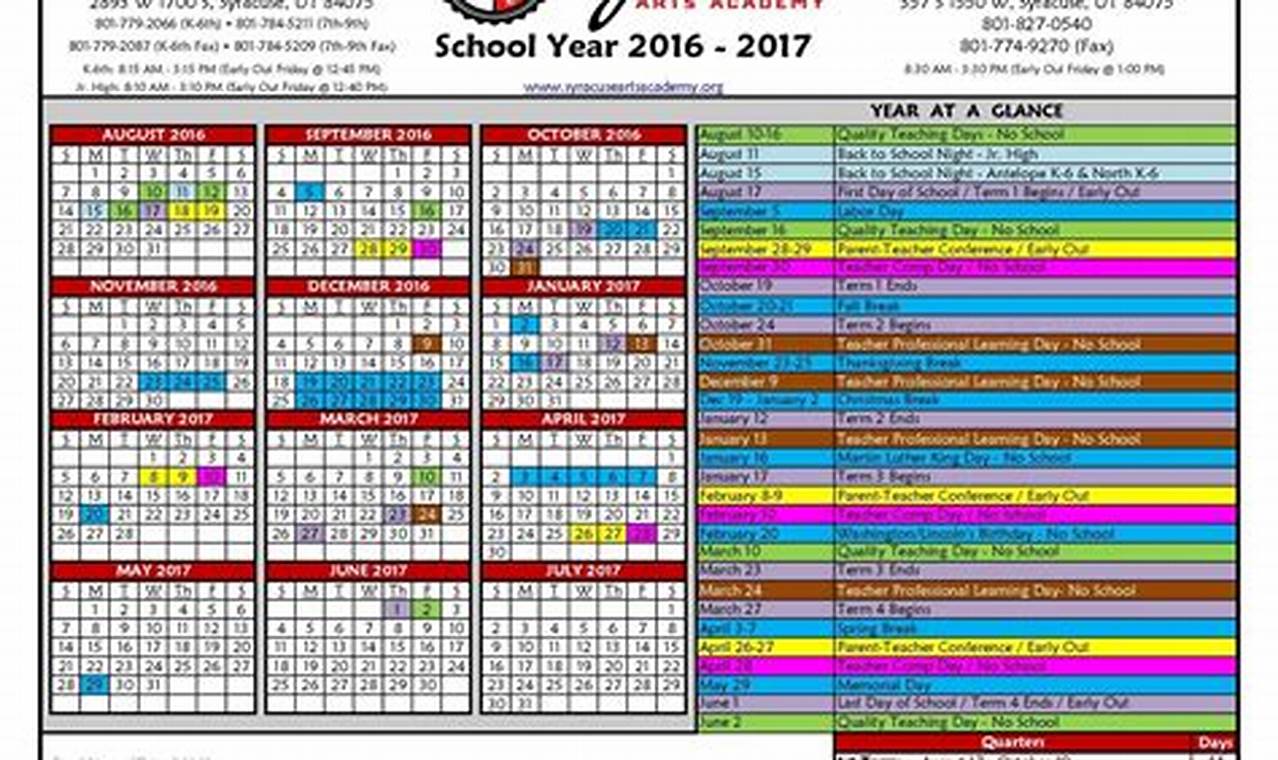 Syracuse Calendar 2024-24