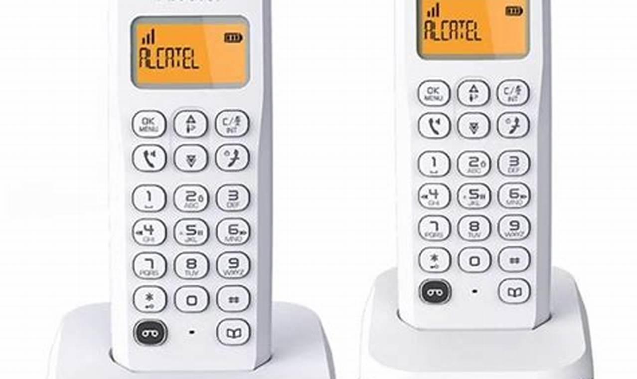 Téléphone Fixe Duo Avec Répondeur Et Présentation Du Numéro