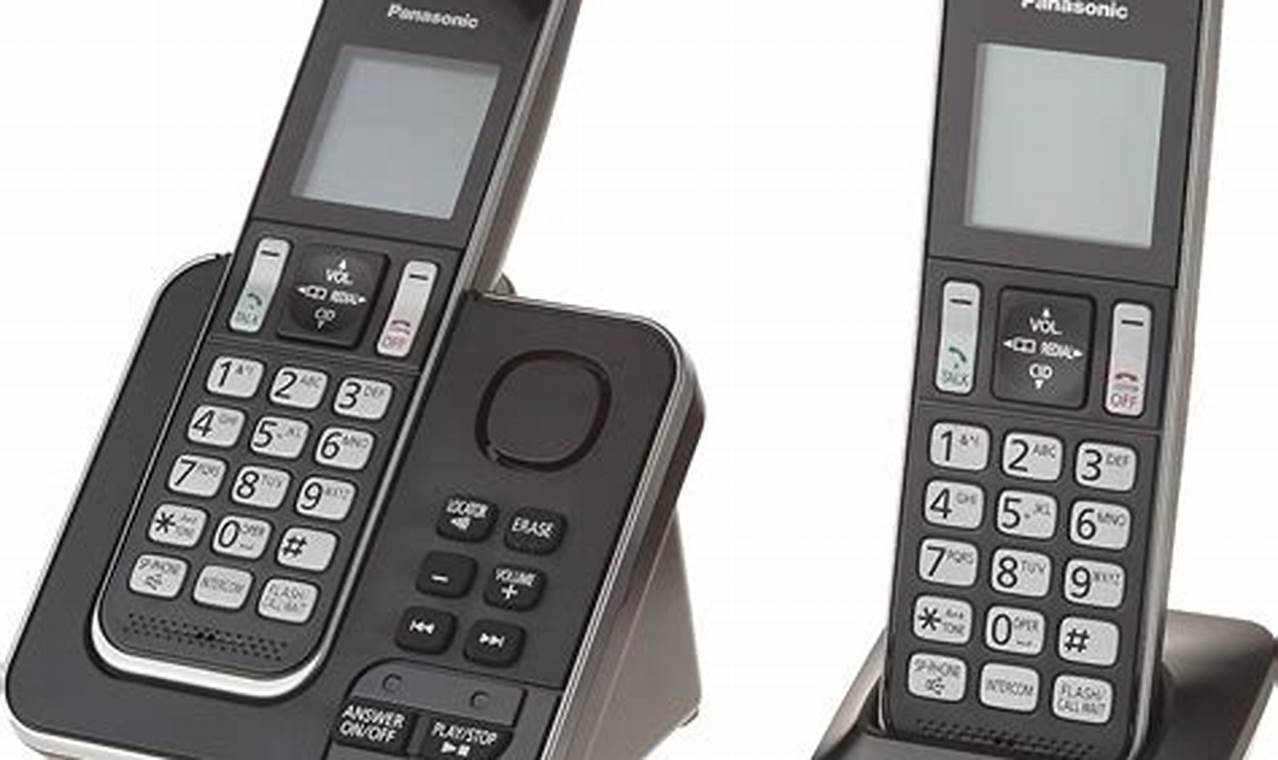 Téléphone Sans Fil Panasonic Dect 6.0 2 Combinés