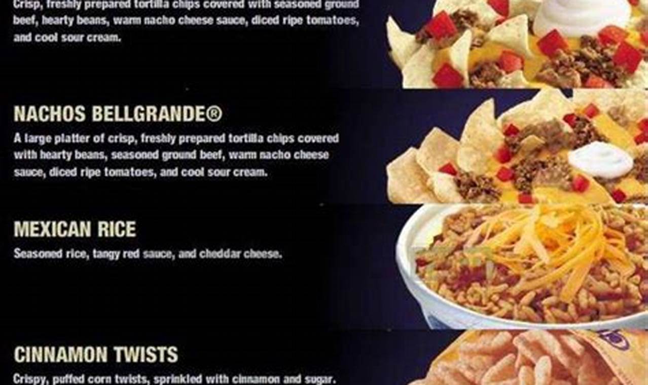 Taco Bell Menu 2024 Near Me Delivery