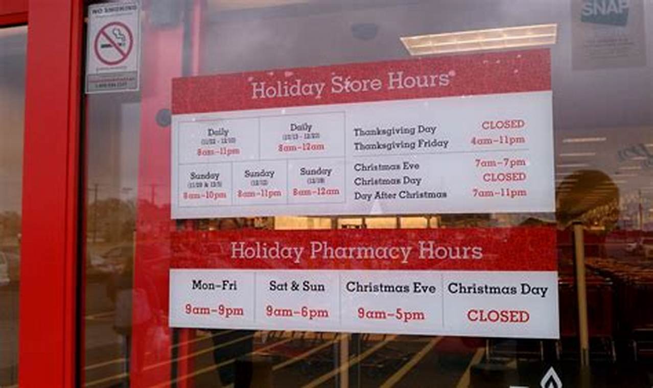 Target Hours Christmas 2024