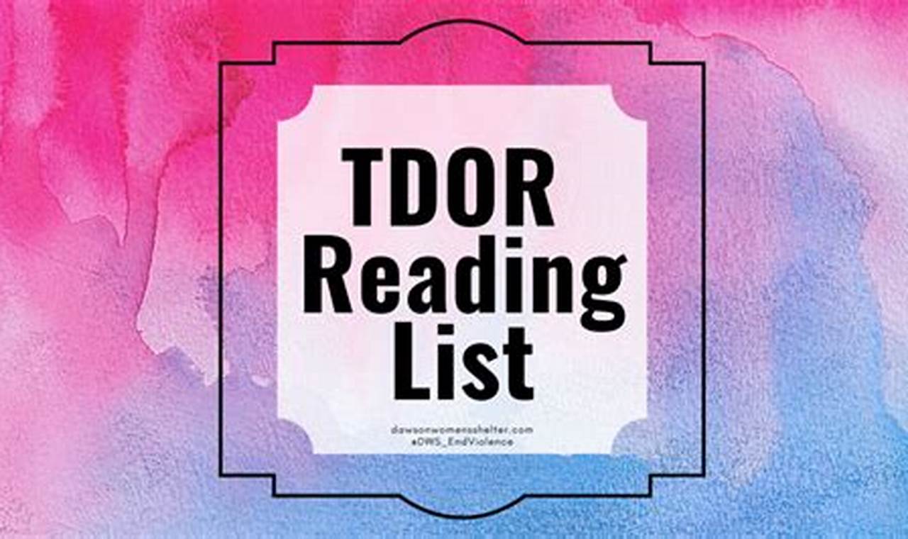 Tdor 2024 List Of Names List