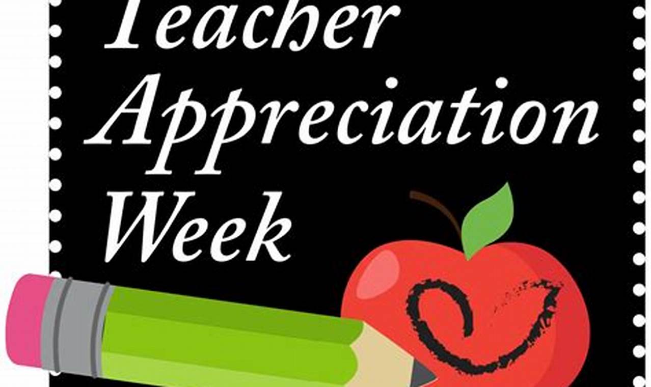 Teacher Appreciation Week 2024 Clip Art Free