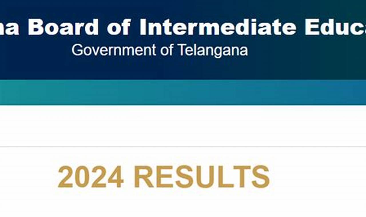 Telangana Intermediate Results 2024