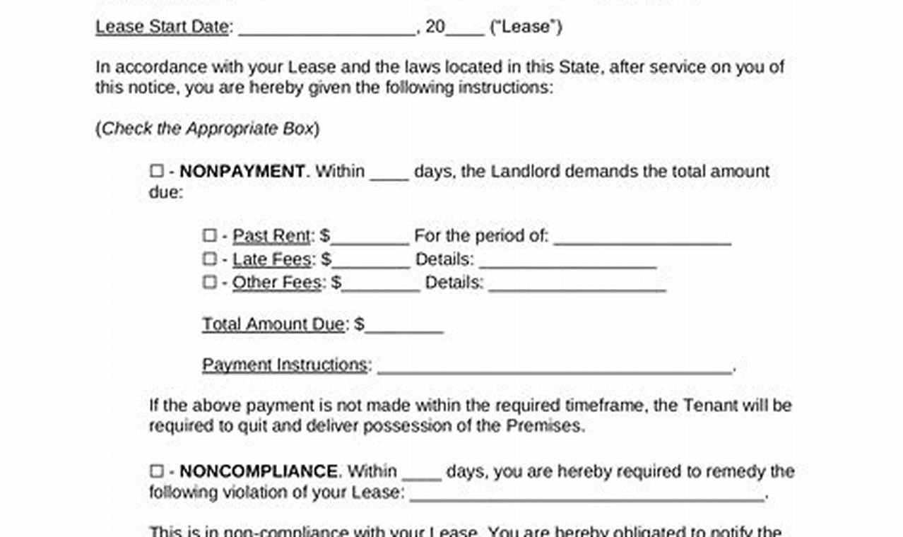 Generate Professional Tenant Eviction Notice Letters with Our Free Template