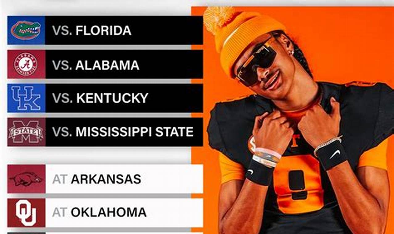Tennessee Vols Football Schedule 2024