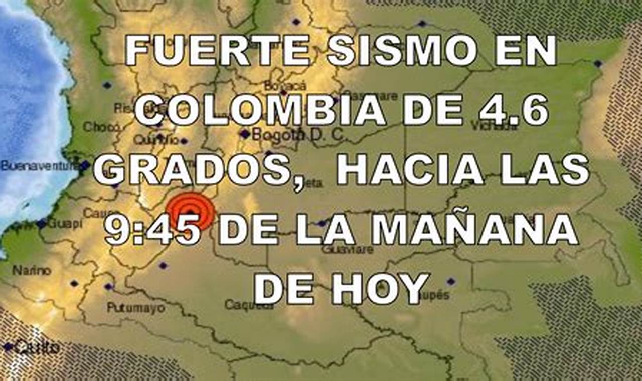 Terremoto En Colombia 2024