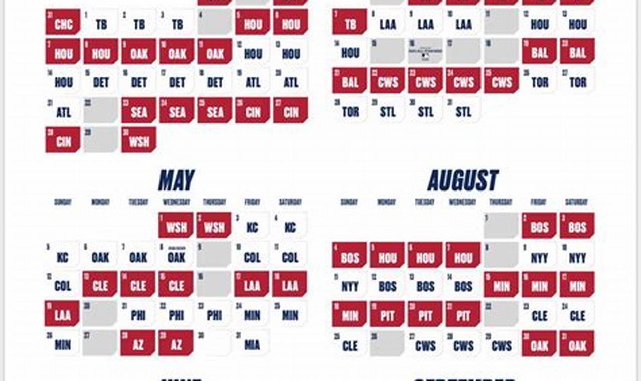 Texas Rangers 2024 Schedule