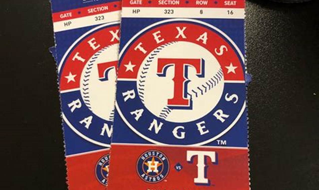 Texas Rangers 2024 Tickets