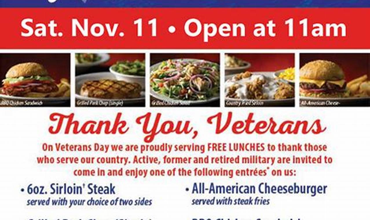 Texas Road House Veterans Day 2024