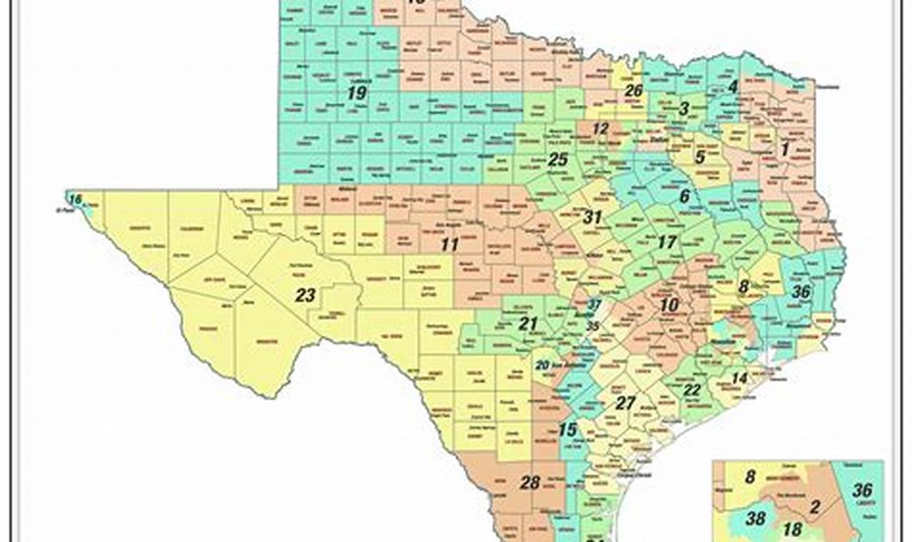 Texas Voting Districts Map 2024