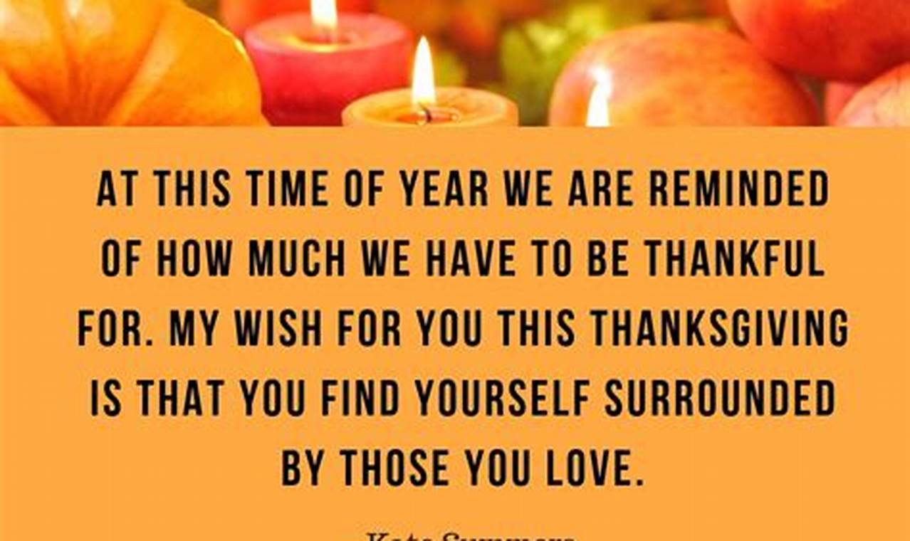 Thanksgiving 2024 Quotes Inspirational