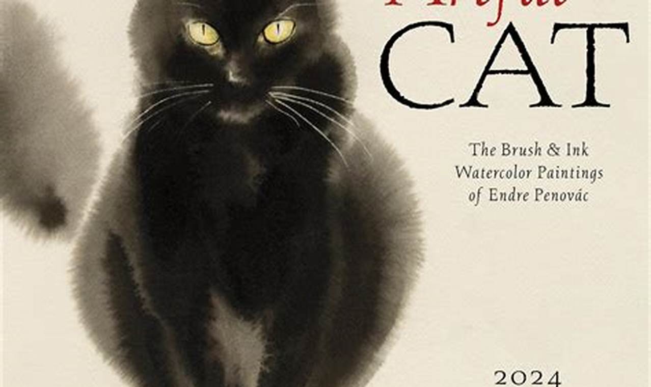 The Artful Cat Calendar 2024