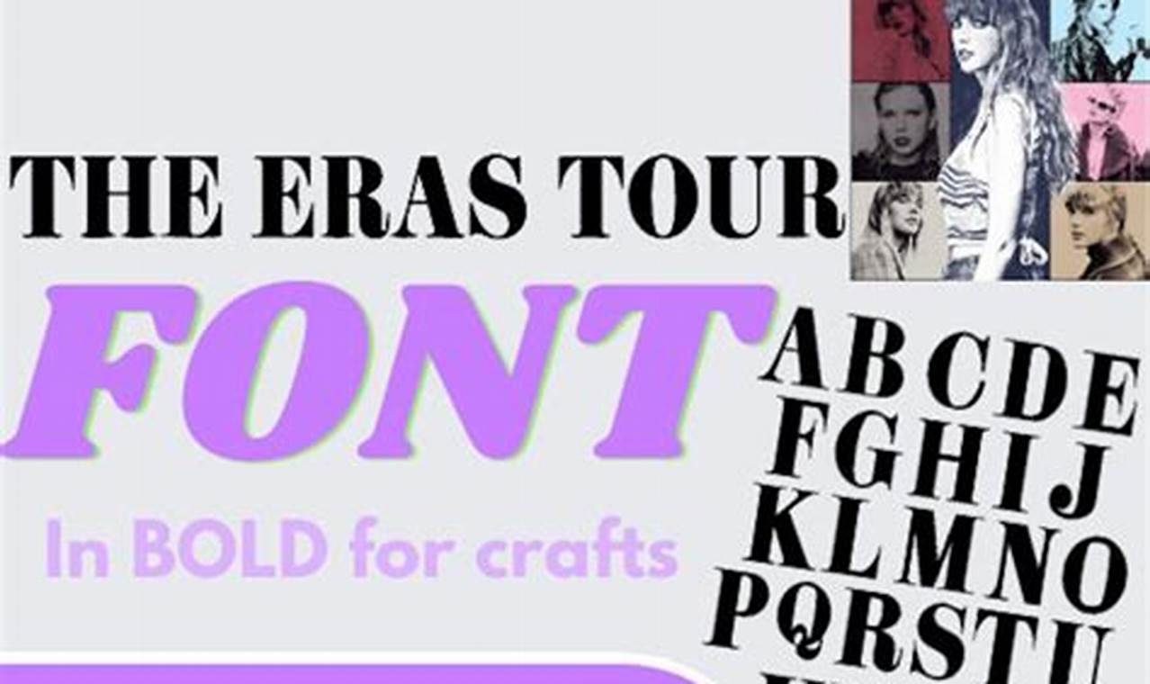 The Eras Tour Font Png