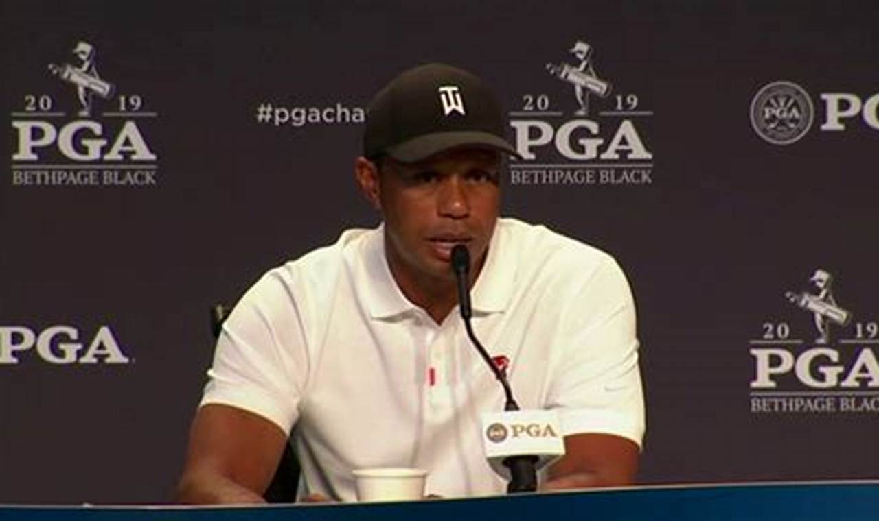 Tiger Woods Press Conference Masters 2024