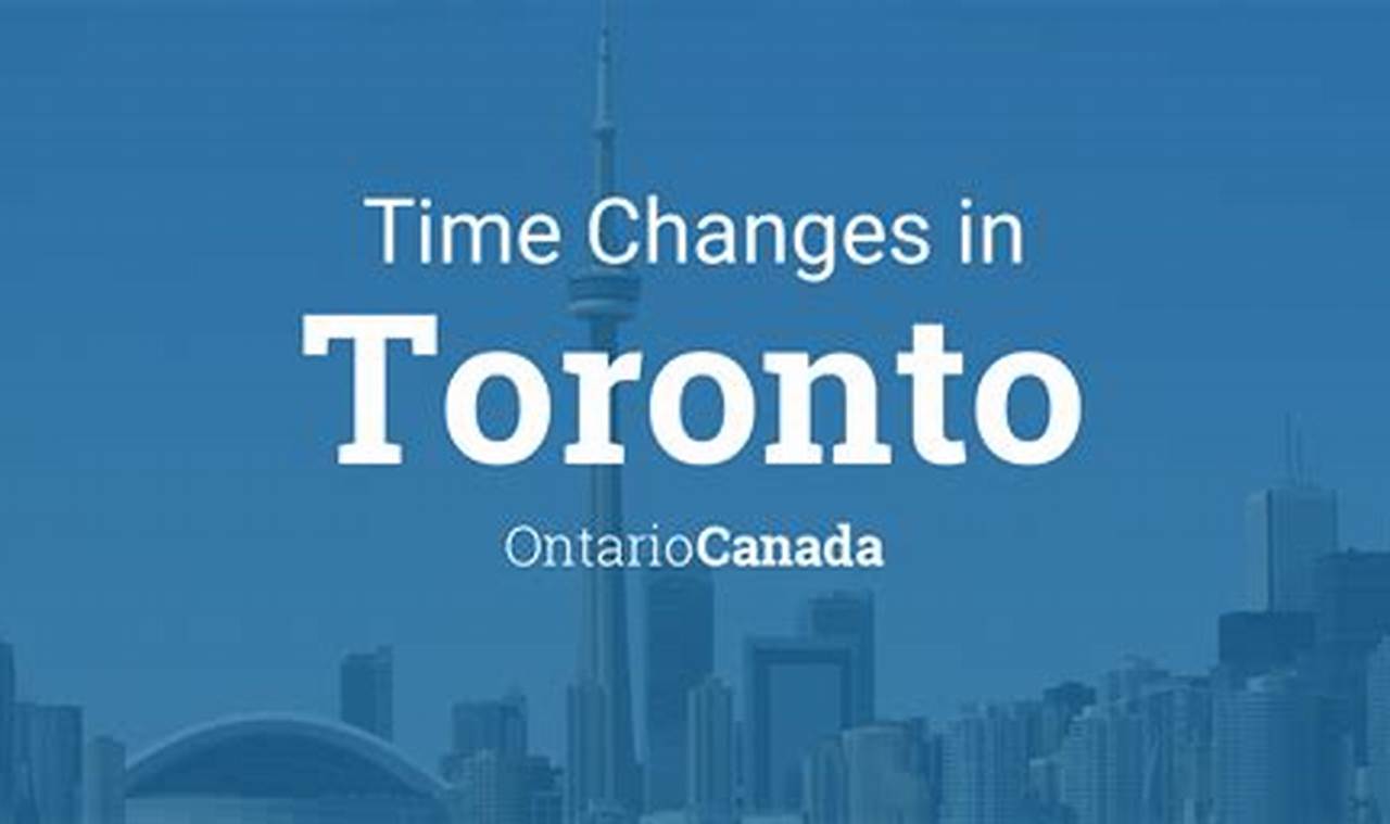 Time Change 2024 Ontario Canada
