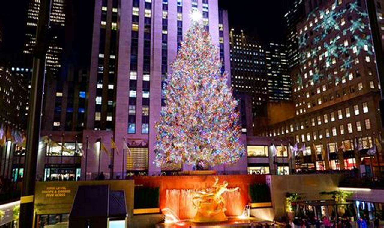 Time Square Tree Lighting 2024