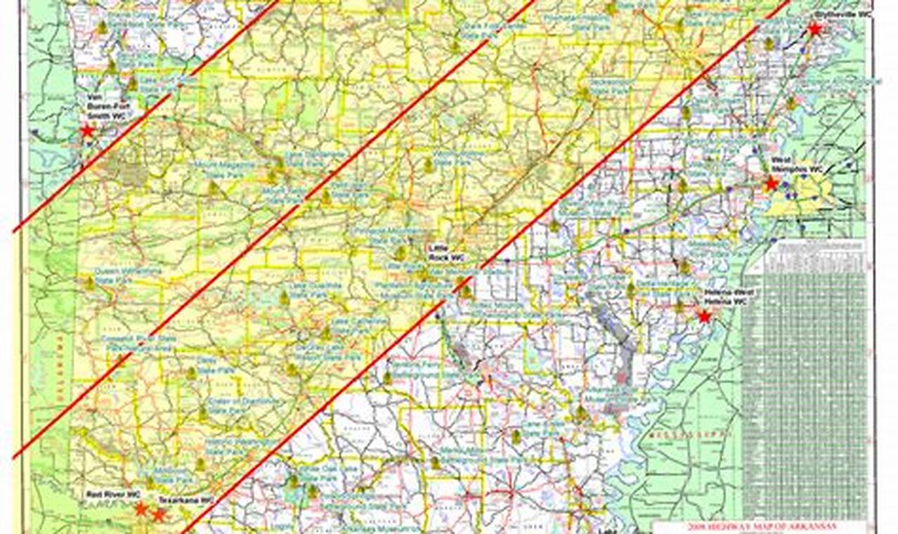 Total Solar Eclipse 2024 Path Map Arkansas Abbreviation
