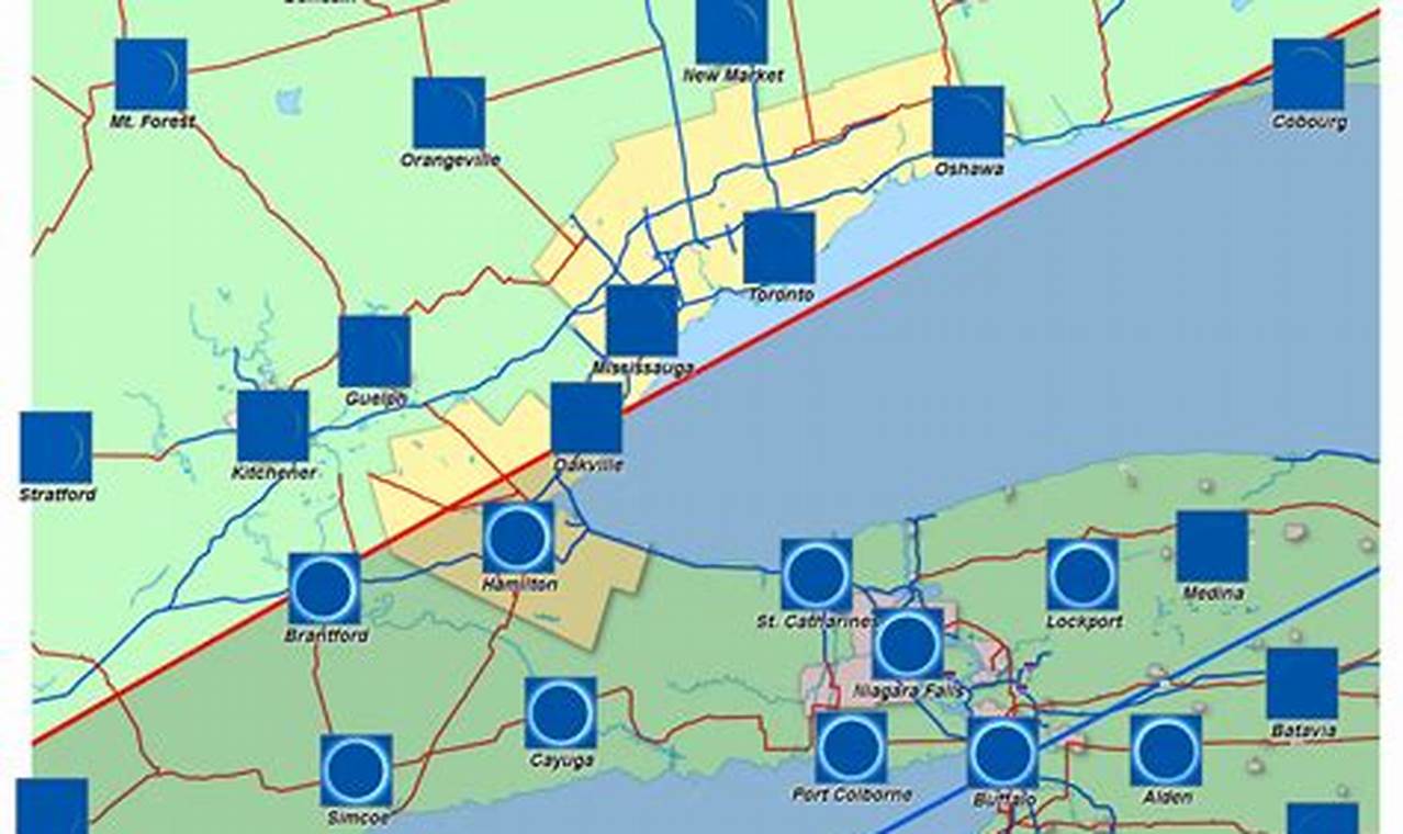 Total Solar Eclipse April 8 2024 Path Ontario